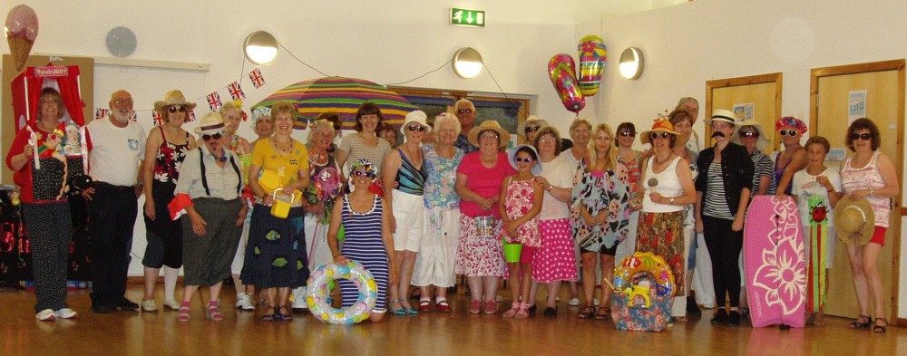 Group Photo at the August 2013 Summer Social - Beach Party